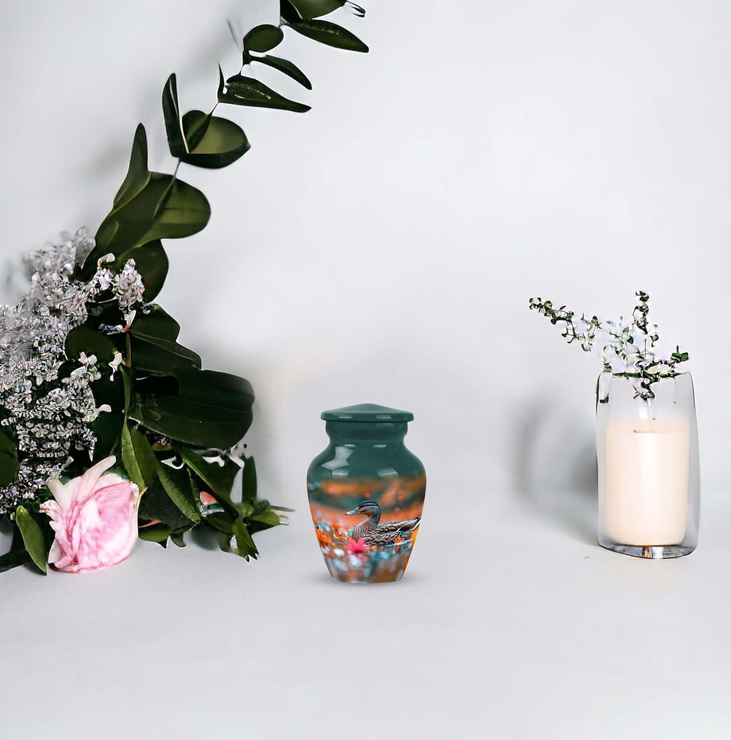 Duck Urns for Human Ashes - Urn for Ashes Small - Keepsake Cremation Urns - Funeral Cremation Urns for Ashes - Cremated Ashes Keepsake - Decorative Urns (Size - 3inch,1pcs)