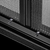 Vista 7 de UniFlame - Kendall - Puertas de chimenea estilo gabinete con vidrio templado ahumado