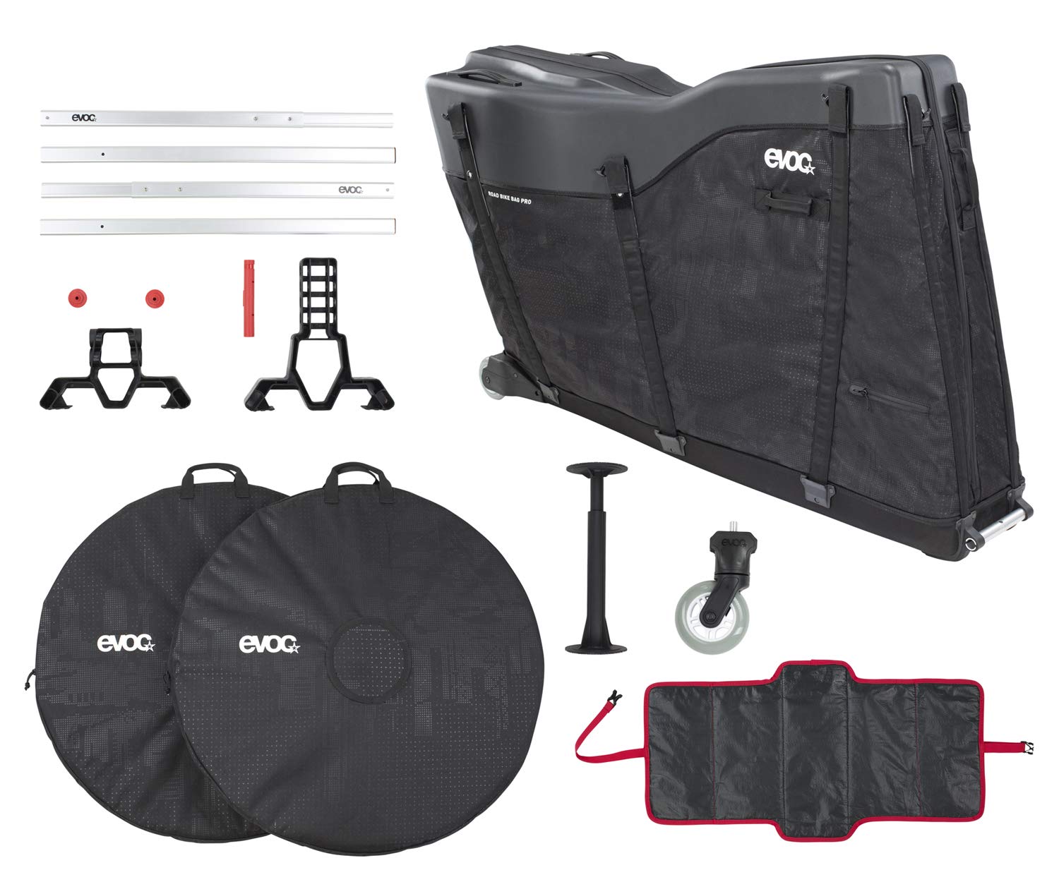 アクセサリー EVOC ROAD BIKE BAG PRO 300L (3) Evoc Road Travel Bike Bag Pro Black 300L : Amazon.in: Sports