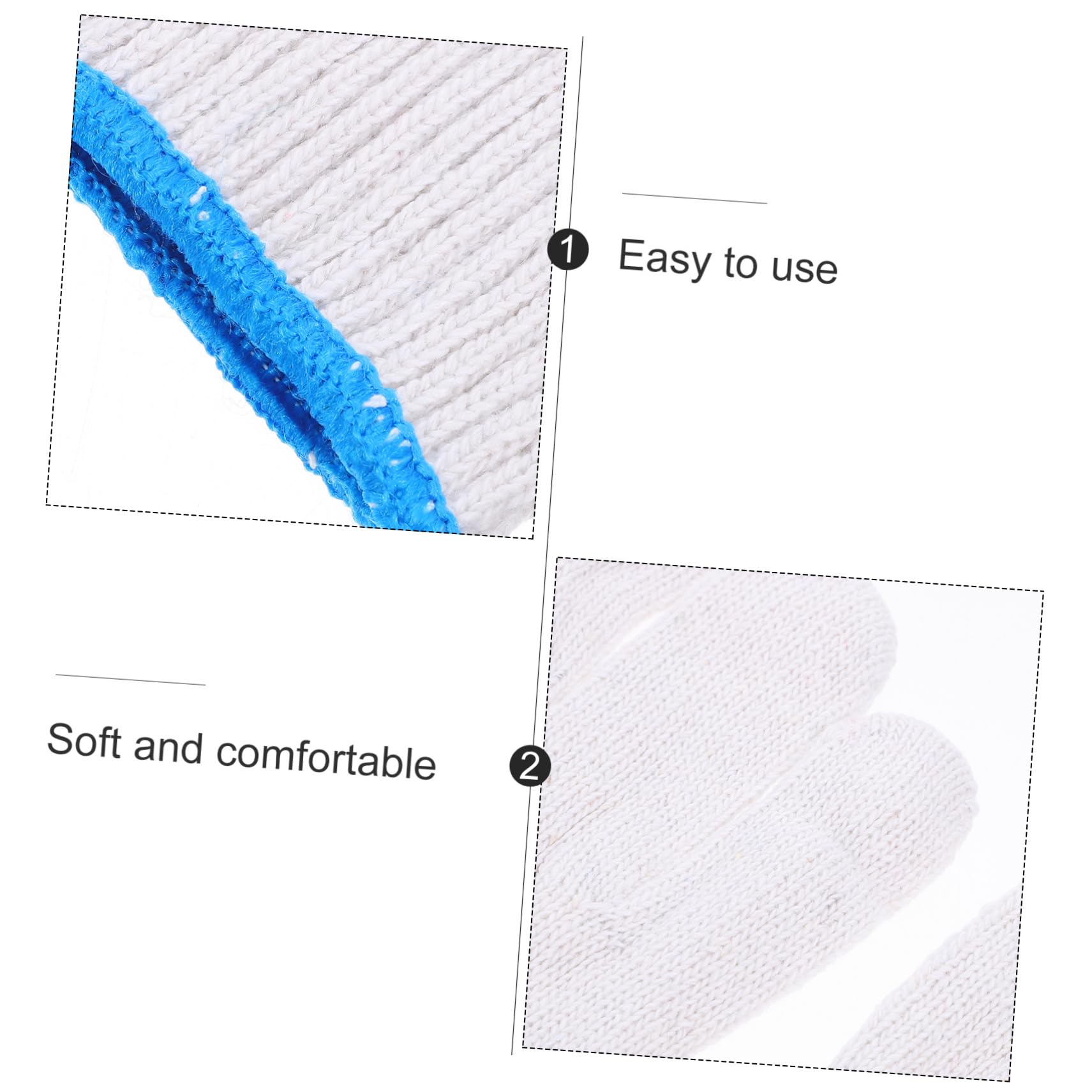 Happyyami 20pares Guantes Jardinería Trabajo Exterior Antideslizantes Protección Algodón