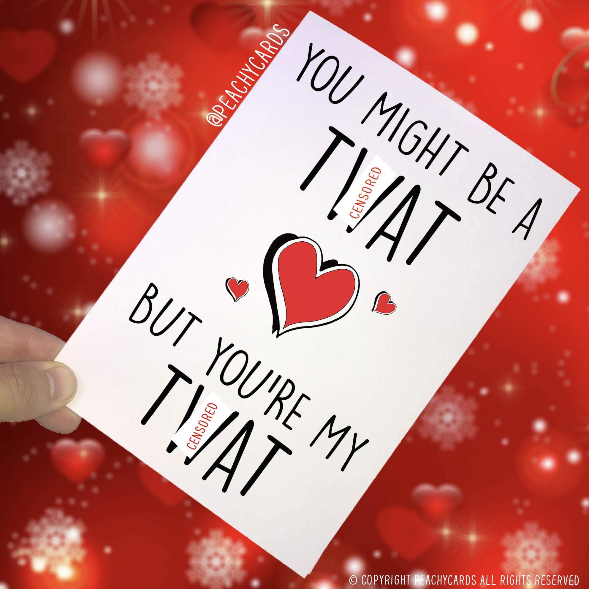 Funny T*at Birthday Cards, Birthday Swearing Cards, Girlfriend Boyfriend Husband Wife Anniversary You're My T*at Cards Mature Novelty PC276