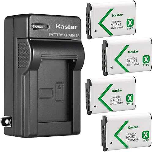 Miniatura 8 de Kastar Paquete de 2 baterías NP-BX1 y cargador de pared CA de repuesto para Sony HDR-PJ270E, HDR-PJ405, HDR-PJ410, HDR-PJ440, Vlog Camera ZV-1,