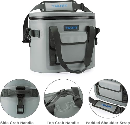 Miniatura 7 de TOURIT Enfriador suave de 3020 latas a prueba de fugas, bolsa térmica impermeable con aislamiento de lados suaves con enfriador para senderismo,