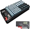 Kwasyo Battery Storage Organizer Case, Batteries Storage Box Holder with Removable Battery Tester-Holds 110 Different Size Batteries for AAA, AA, 9V, Flat Batteries, C & D SizeNot Included Batteries