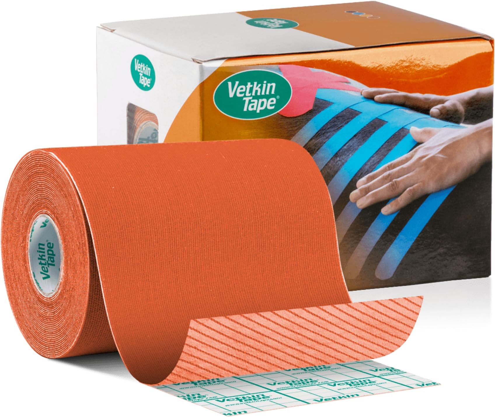 VetkinTape® Veterinary Kinesiology Tape | Kinesiology Tape for Horses & Dogs | Equine & Canine Kinesiotape | Latex Free and Quality Mark Certified K-Tape | 4 inch | Pack of 1 Roll