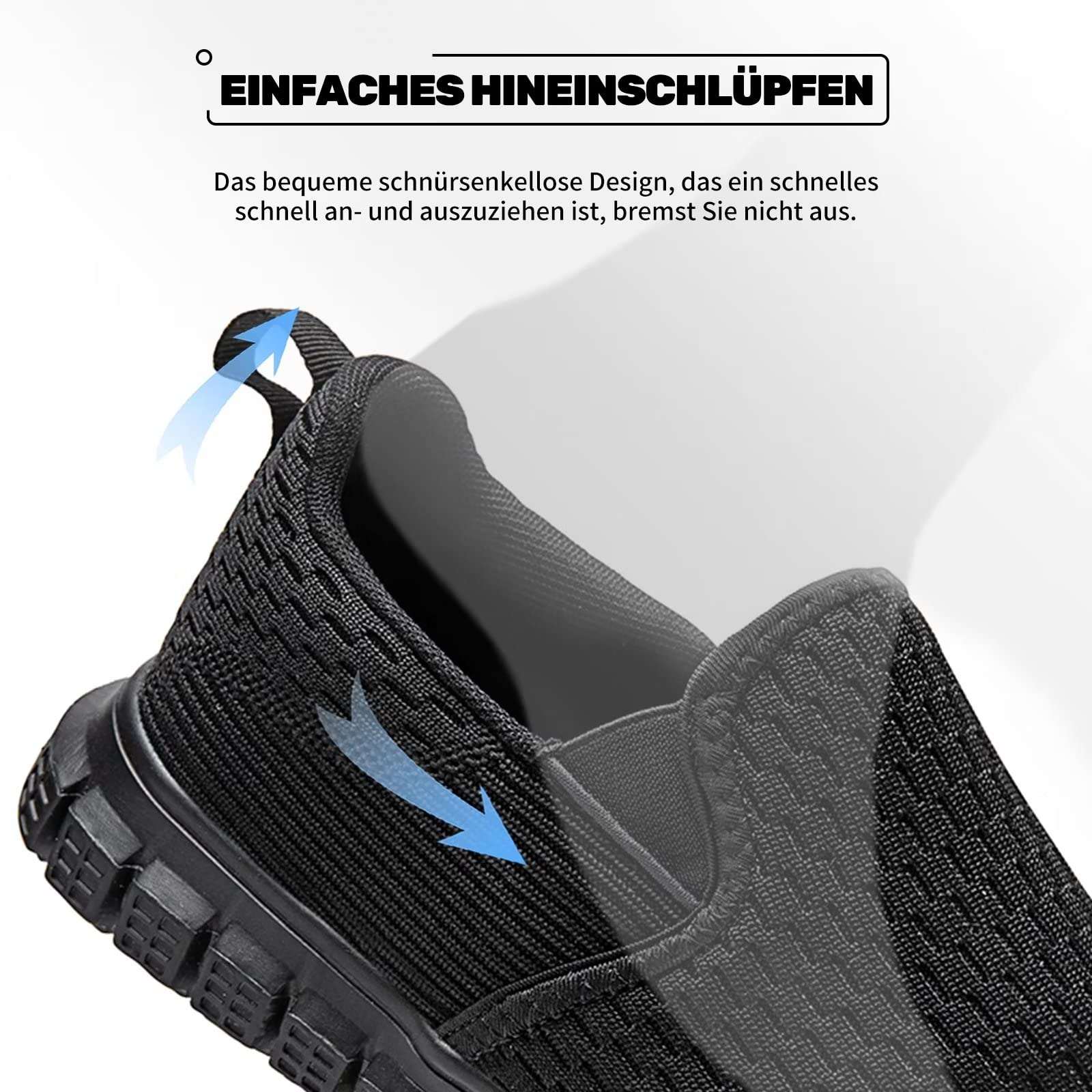 Oltyutc Mocassini da Uomo Slip on Sneaker Casual Scarpe da Running Corsa Scarpe Antinfortunistica Leggera Fitness Traspirante Camminata