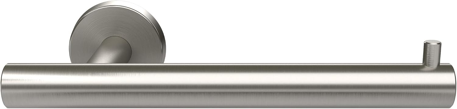 Amerock BH26540SS | Stainless Steel Single Post Toilet Paper Holder | 7-1/4 in. (184 mm) Length Toilet Tissue Holder | Arrondi | Bath Tissue Holder | Bathroom Hardware | Bath Accessories