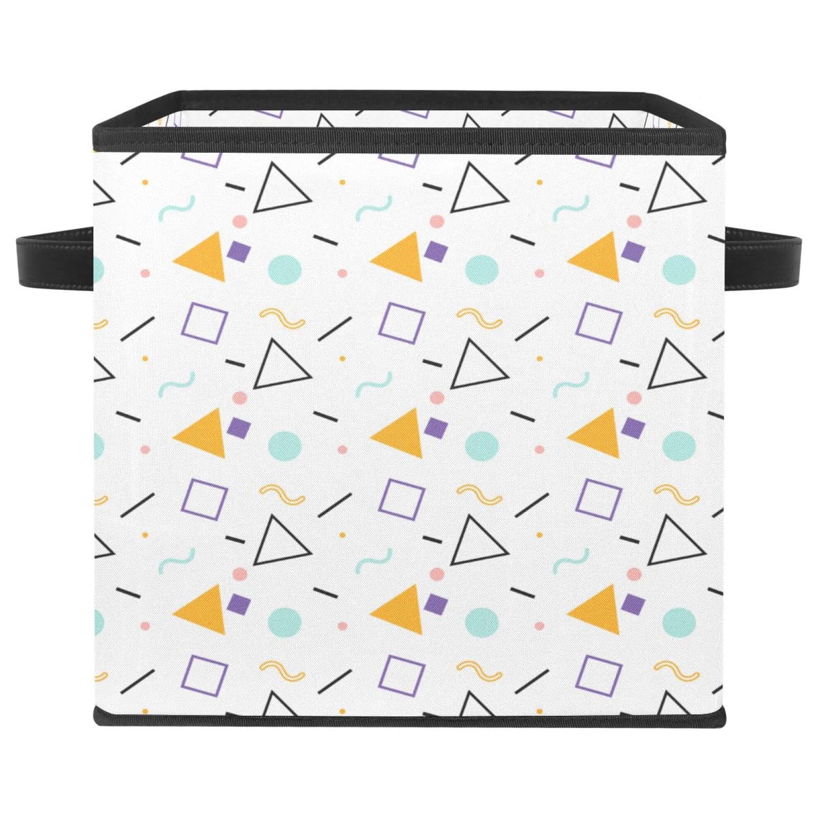 Placard encombré ? Utilisez cet organiseur tissu à motif Memphis