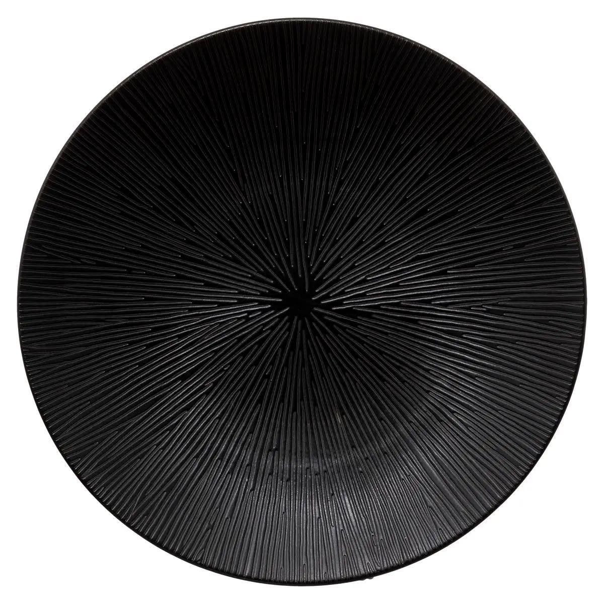 Secret de Gourmet - Lot de 6 Assiettes Plates Atelier 27cm Noir