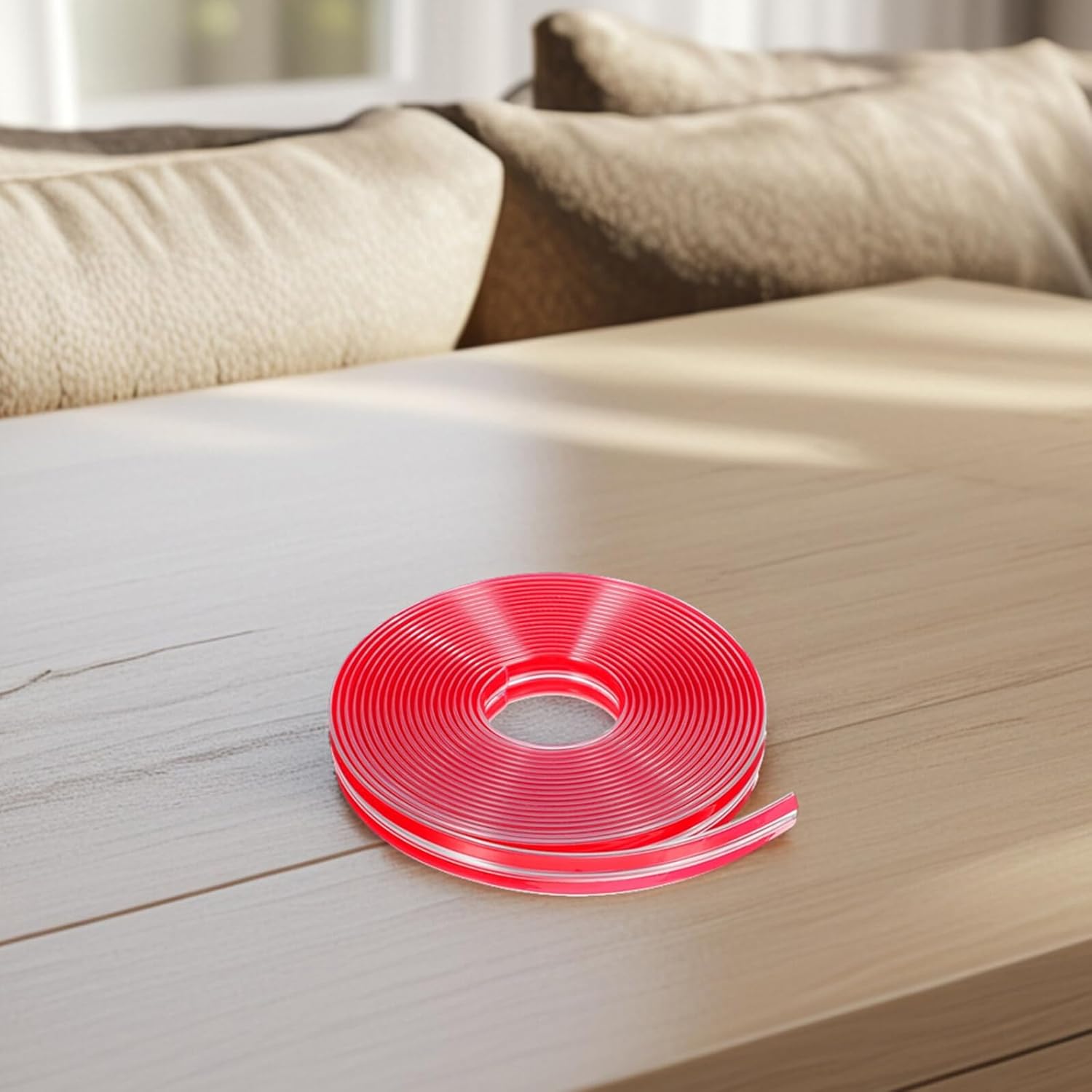 BETOOKY Safety Corner Guards and Edge Protectors, 15mm Thick Proof Furniture Bumpers for Tables, 5m Strip with 4 Soft Corner Covers, Table Edge Protection for Home