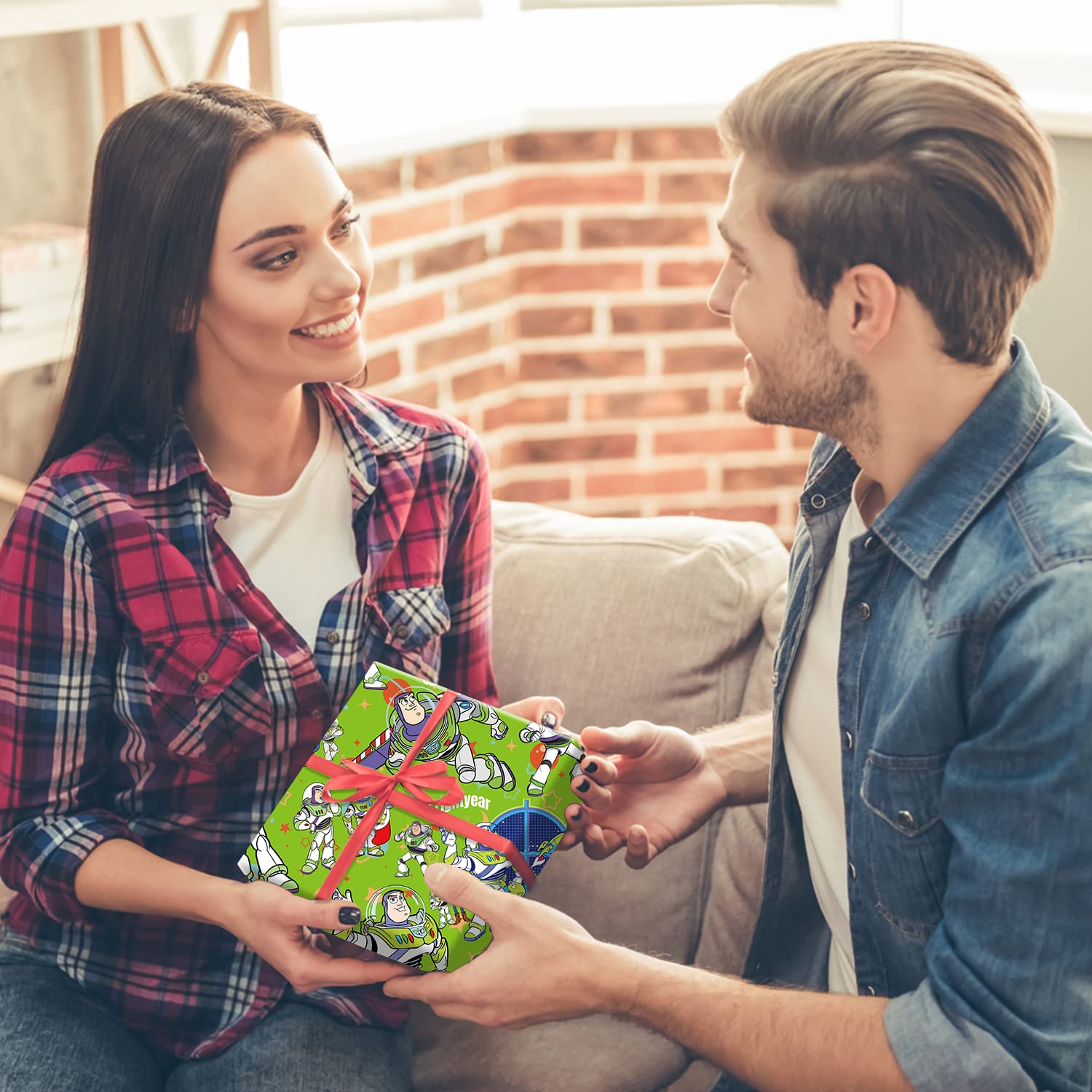 EYQQM 5 sztuk papieru do pakowania prezentów 51 x 75 cm papier pakowy do pakowania arkuszy papieru pakowego na urodziny dzieci, przechowywanie na imprezę, świąteczna dekoracja (zielona mucha)