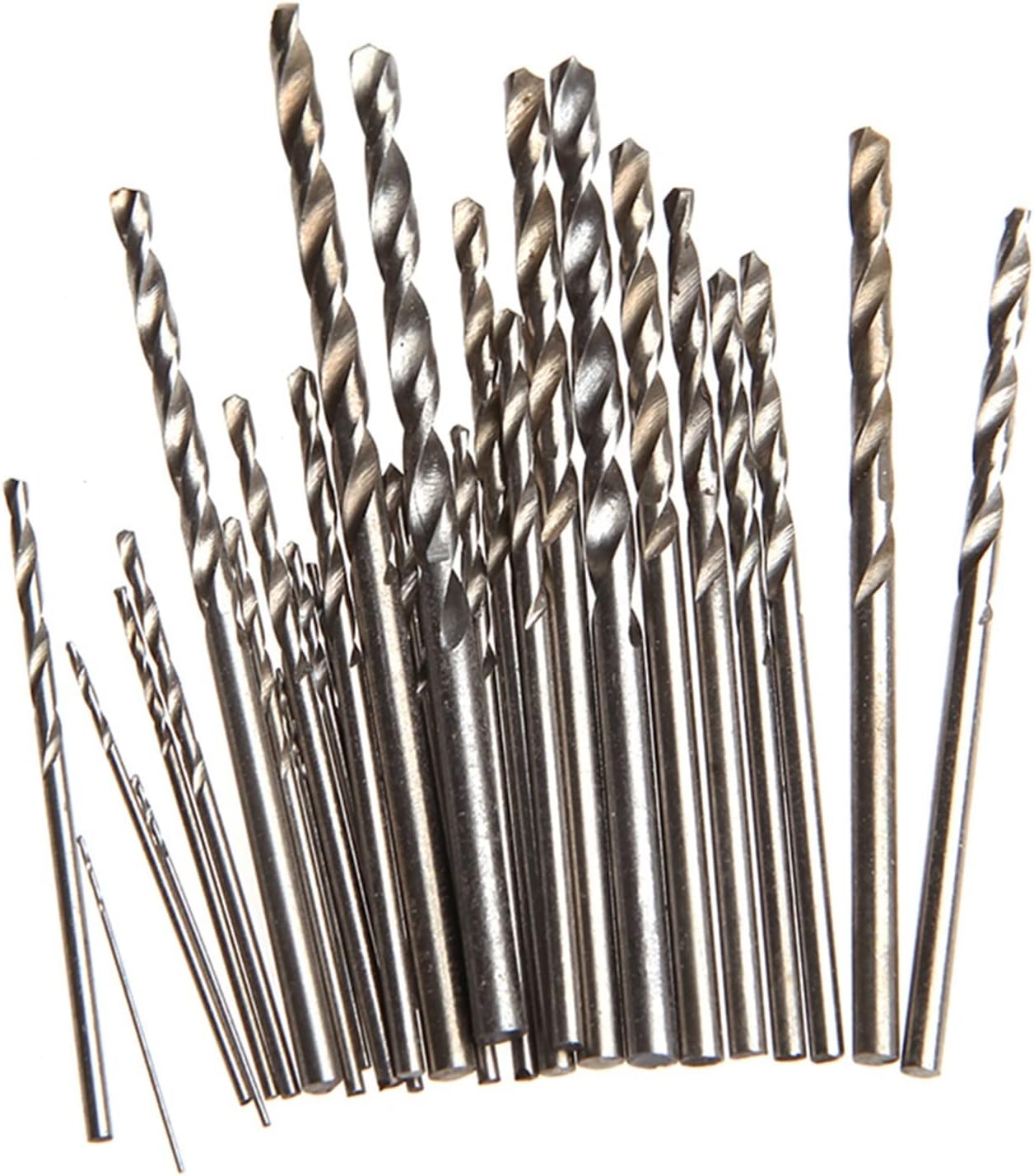 28Pcs Mini Micro HSS Twist Drill Bits Set Metric Sizes 0.3-3.0mm For PCB Crafts