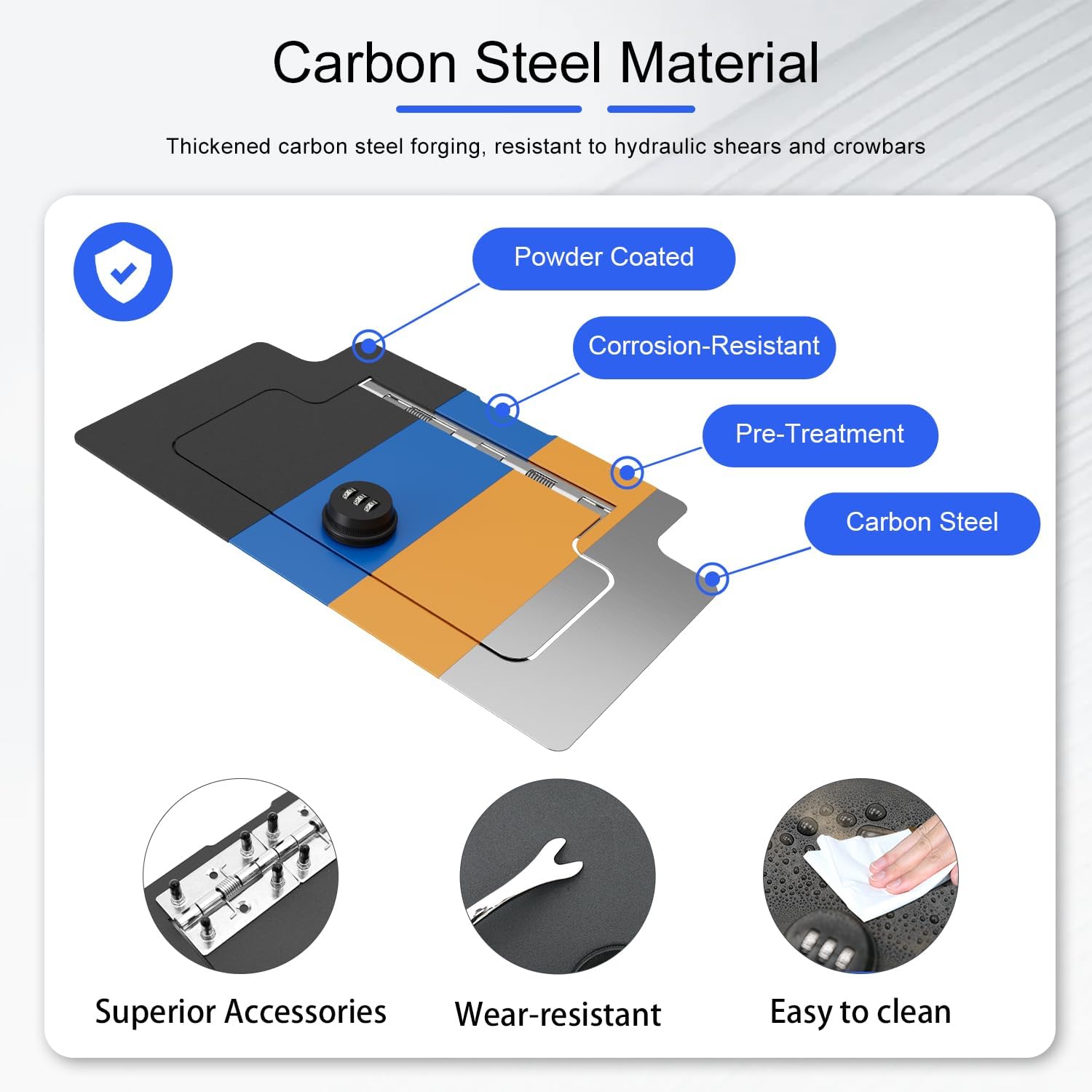 Center Console Safe Organizer Compatible with 2023-2025 Chevy Silverado GMC Sierra 1500 Redesigned 2022 Model Lock Box Console Safe Vault Replacement for 2022-2025 Chevy Silverado Accessories