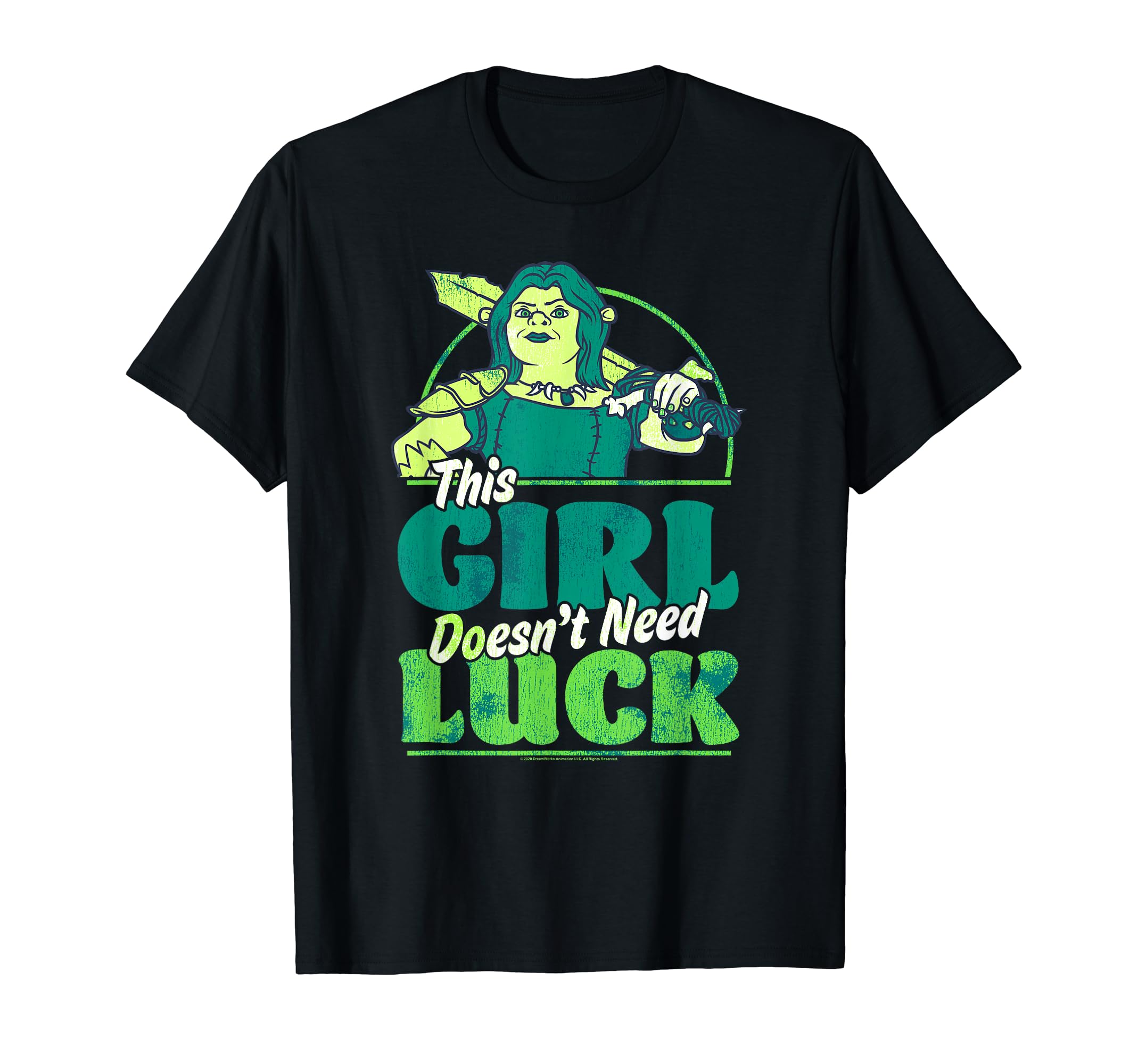 ShrekSaint Patrick's Day Fiona This Girl Doesn't Need Luck T-Shirt