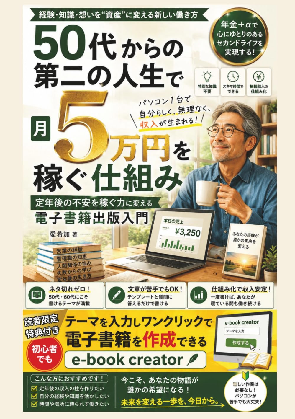 50代からの第二の人生で月5万円を稼ぐ仕組み: 定年後の不安を稼ぐ力に変える電子書籍出版入門