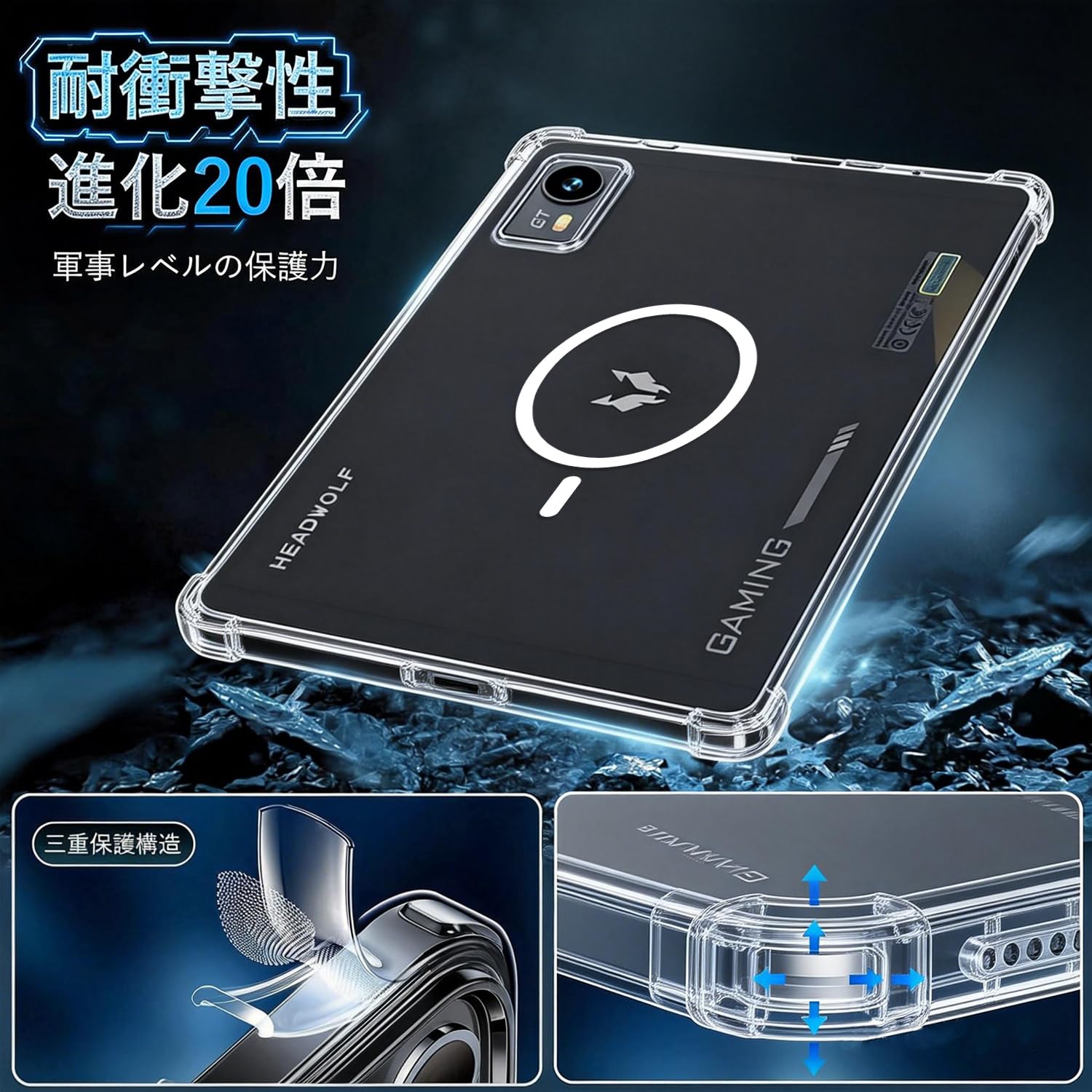 Amazon.co.jp: YCJDP タブレット 保護カバー for Headwolf Titan 1 用