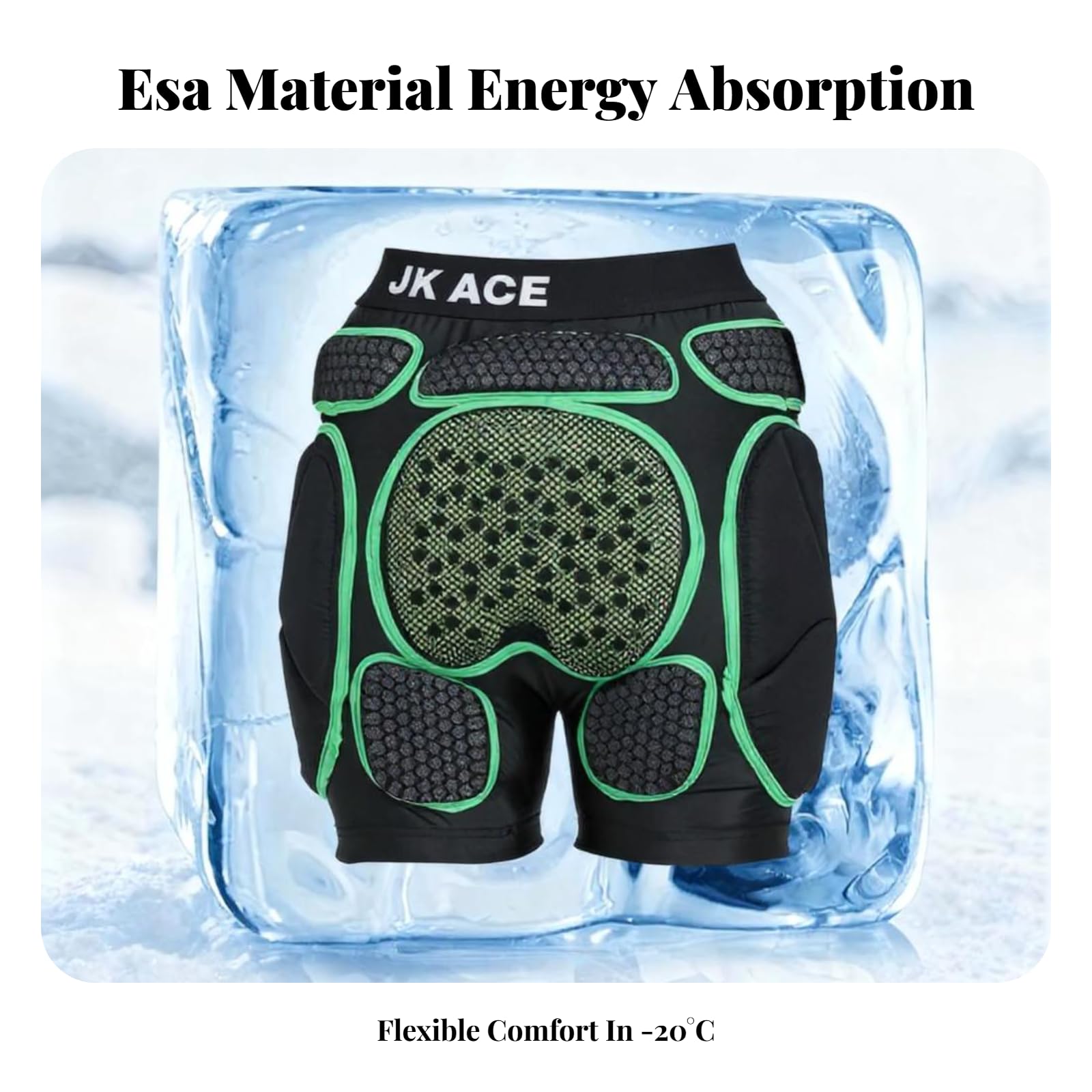 Ensemble Protection Protège Hanches Coudières et Genouillères en Mousse EVA Respirante pour Snowboard Cyclisme Skateboard et Roller , S , ESA amélioré