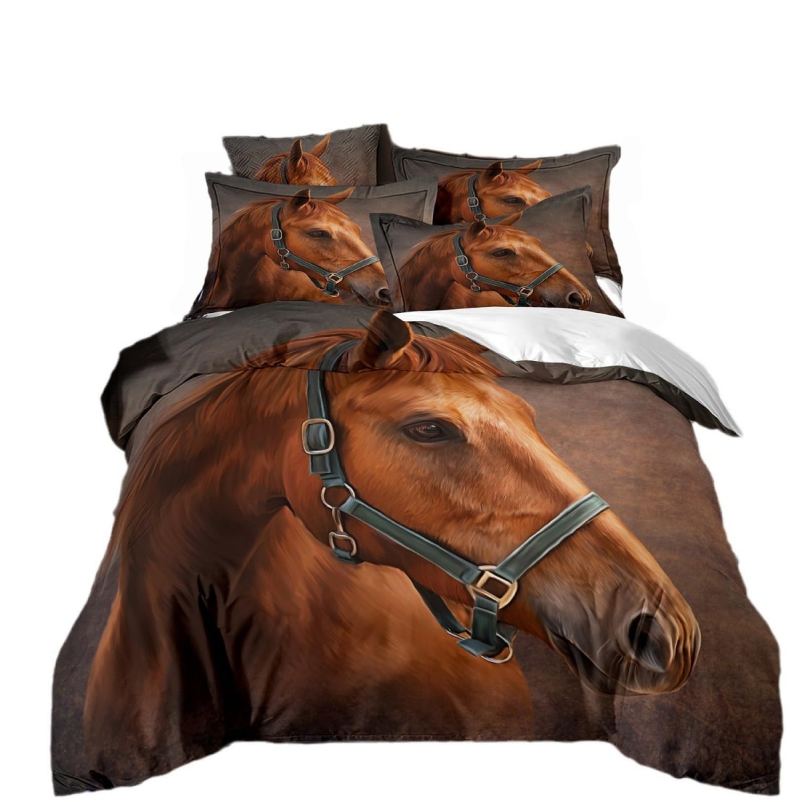 Double Duvet Set Coffee Animals Bedding Double Bed Set Duvet Cover Sets