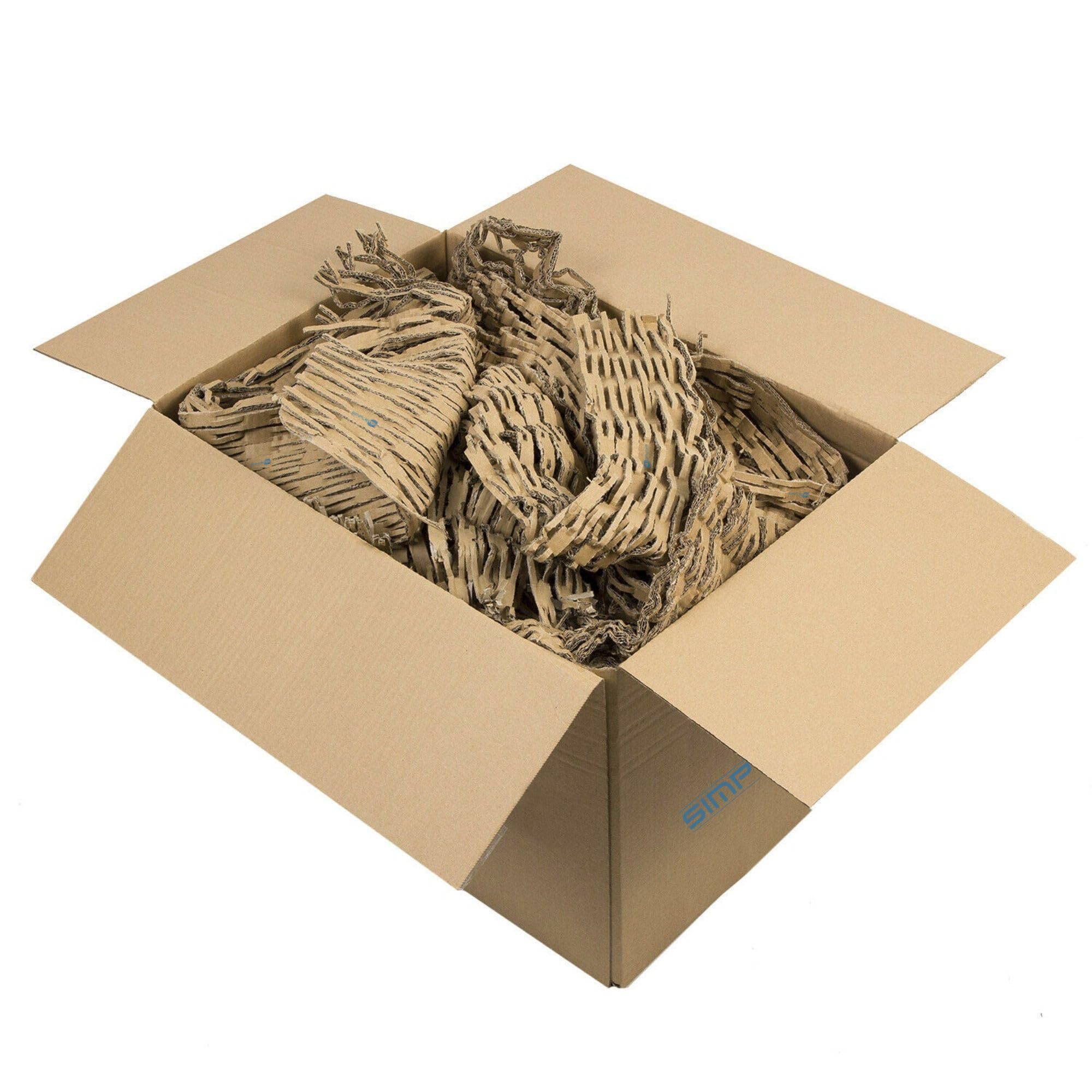 SIMPLETEK - 5x Cartone Triturato per Imballaggio 5kg | Materiale di Riempimento Riciclato | Alternativa a Pluriball (25kg totali)