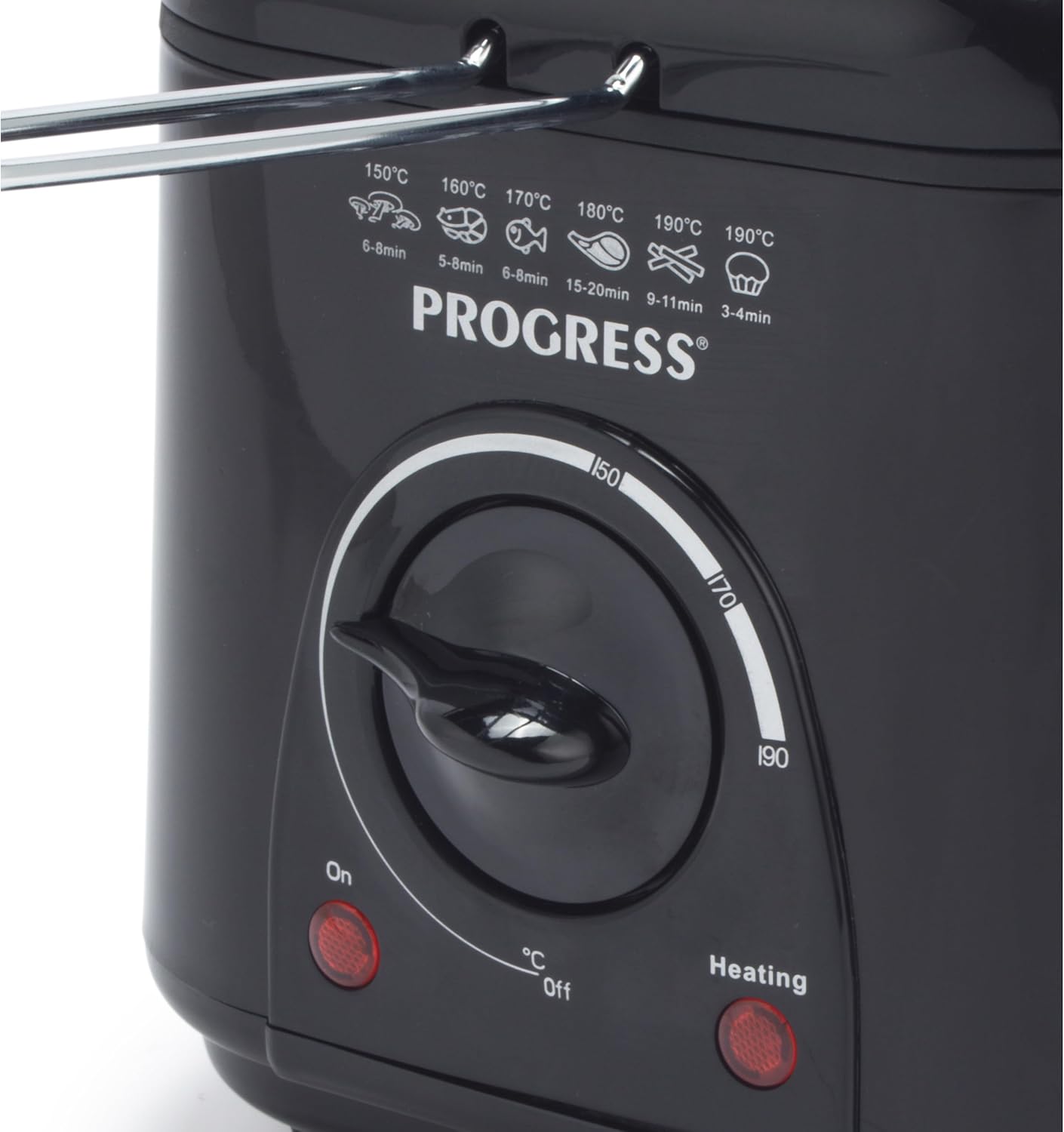 Progress fritőz csúszásmentes lábak és kompakt kialakítás