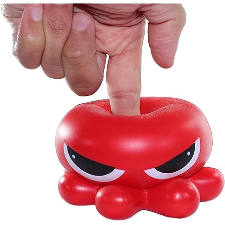 Cute Grumpy Octopus Stress Relief Squeeze Toy