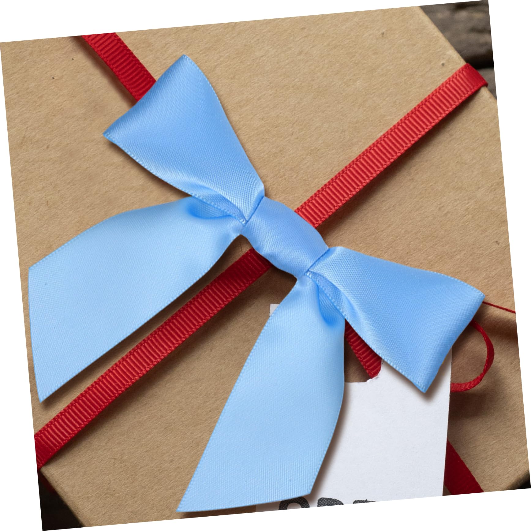 ラッピングリボン Amazon | DECHOUS 50個ツイスト付きリボンボウ 小さなボウ ラッピング