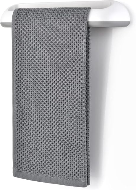 Towel Holder Self Adhesive Towel Ring Towel Rod Towel Bar Stick on Wall Bath Towel Holder Rail Rack for Kitchen Bathroom Cupboard Door