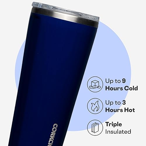 Miniatura 4 de Corkcicle Vaso clásico  Mantiene las bebidas frías durante 9 horas y calientes durante 3  Acero inoxidable con triple aislamiento  Regalo de vaso