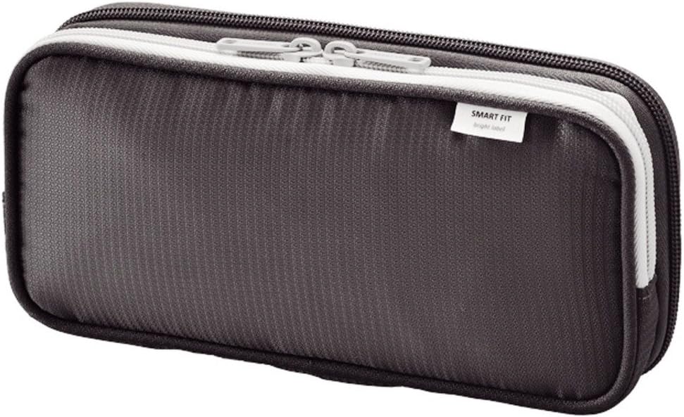 Double Pen Case L size, Black, 4.1 x 8.7" (A7661-24)