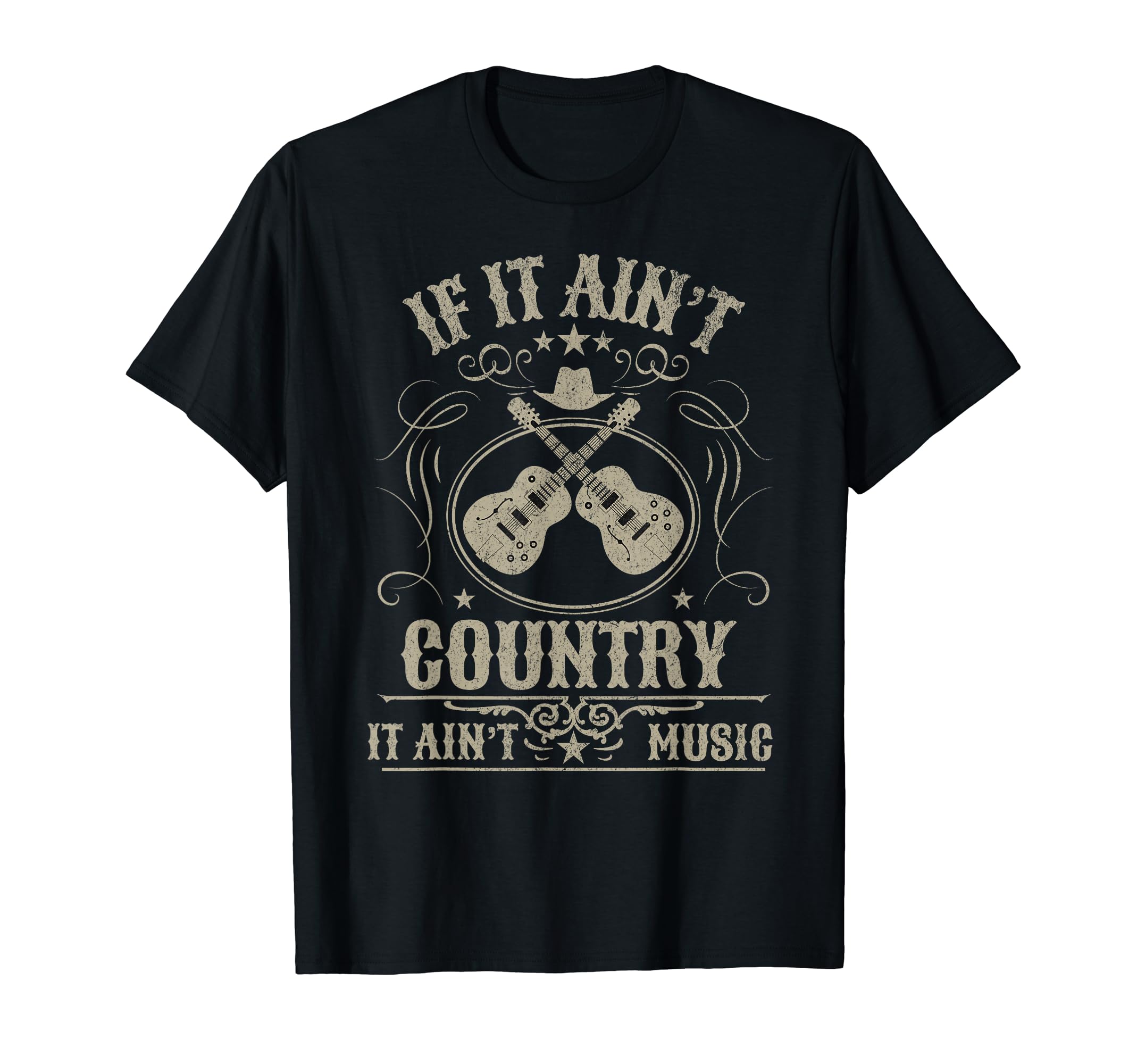 Country Music Lover SouthernIf It Ain’t Country It Ain’t Music T-ShirtOEKO-TEX STANDARD 100