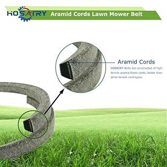 Lawn Mower Deck Belt M43820 M71135 for John Deere LX255 GT225 LX277 LX279 LX280 LT170 GT245 LX288, for Simplicity Snapper 1734131 1734131SM (1/2 x 73.5 inch), Aramid Cord Belt