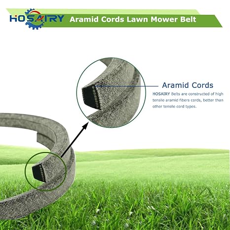 Lawn Mower Deck Belt M43820 M71135 for John Deere LX255 GT225 LX277 LX279 LX280 LT170 GT245 LX288, for Simplicity Snapper 1734131 1734131SM (1/2 x 73.5 inch), Aramid Cord Belt