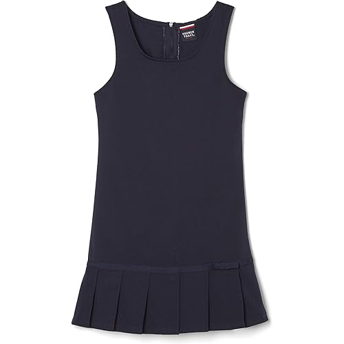 French Toast Girls' Pleated Hem Jumper with Ribbon