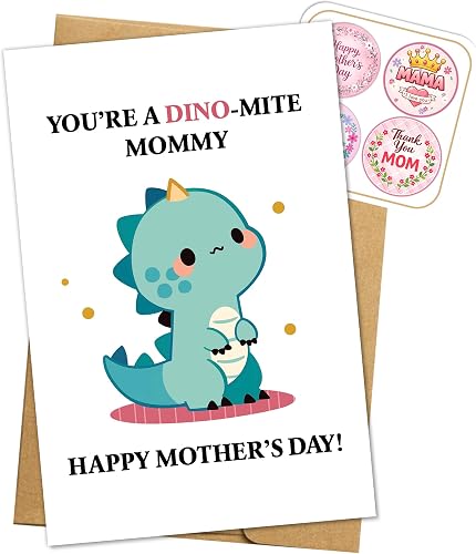 Funny Dog Mom Mother's Day Card for Mom, Mothers, Wife, GrandMother, Nana from D