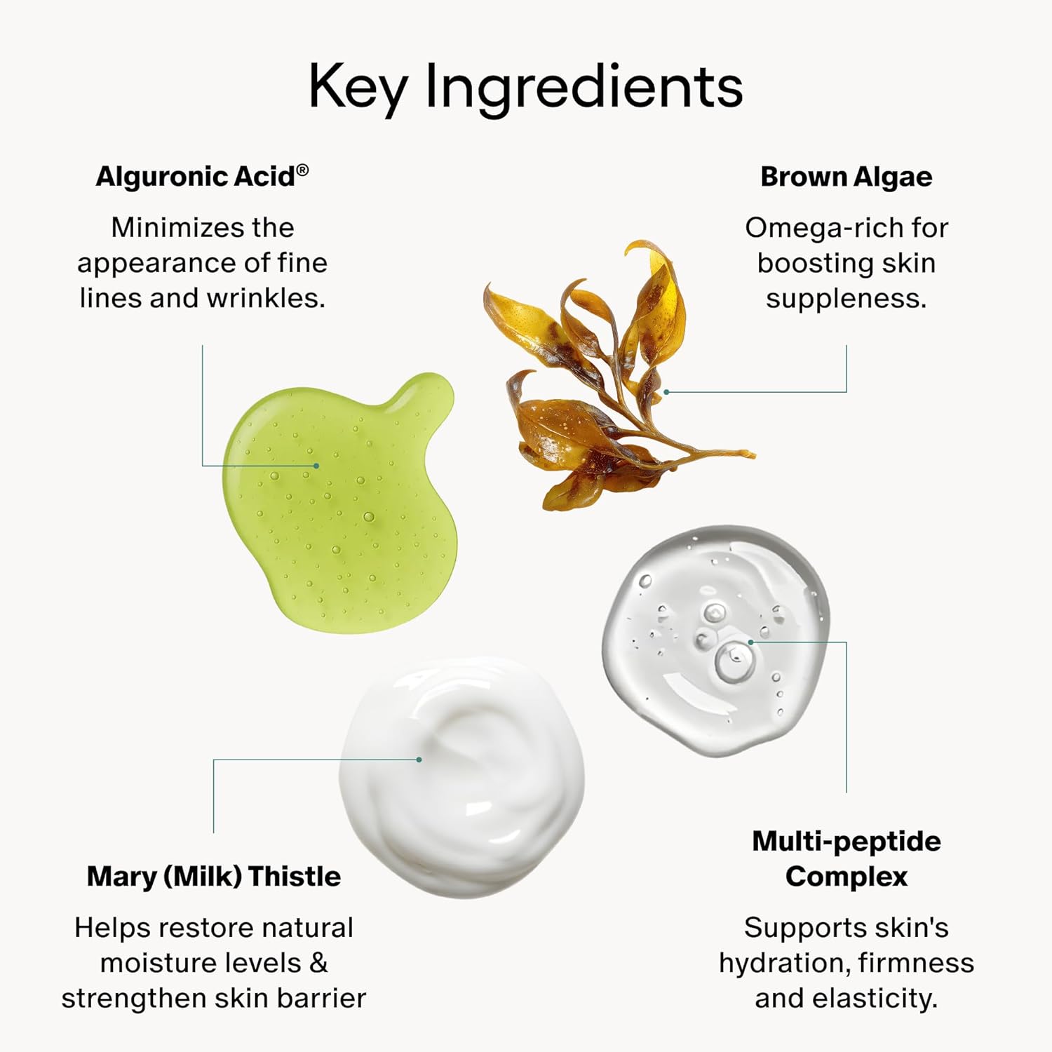 Algenist Algae Peptide Regenerative Face Moisturizer - Restorative Wrinkle Cream + Peptide Moisturizer for Instant Hydration + Skin Barrier Protection - Formulated with Patented Alguronic Acid (2 oz)