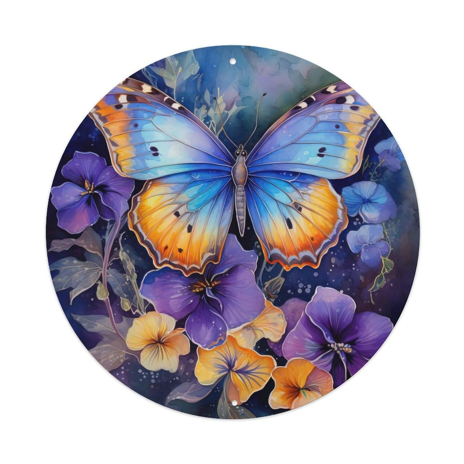 Animal Beautiful Butterfly Metal Tin Sign
