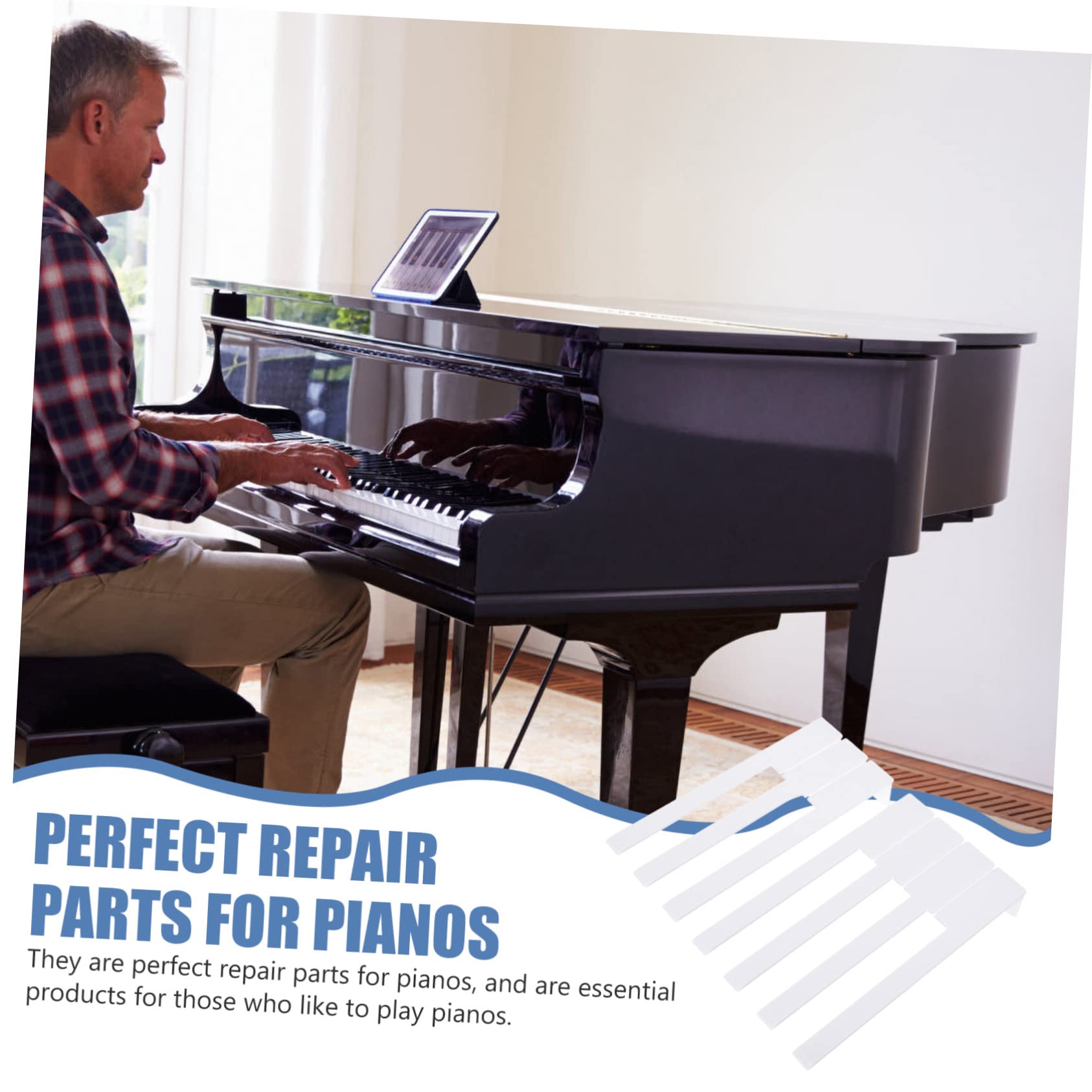 Toyvian 10pezzi Strumenti Professionali Per Riparazione Tasti Pianoforte Accessori Essenziali Per Strumenti Musicali Facile Installazione e Utilizzo Per Pianisti