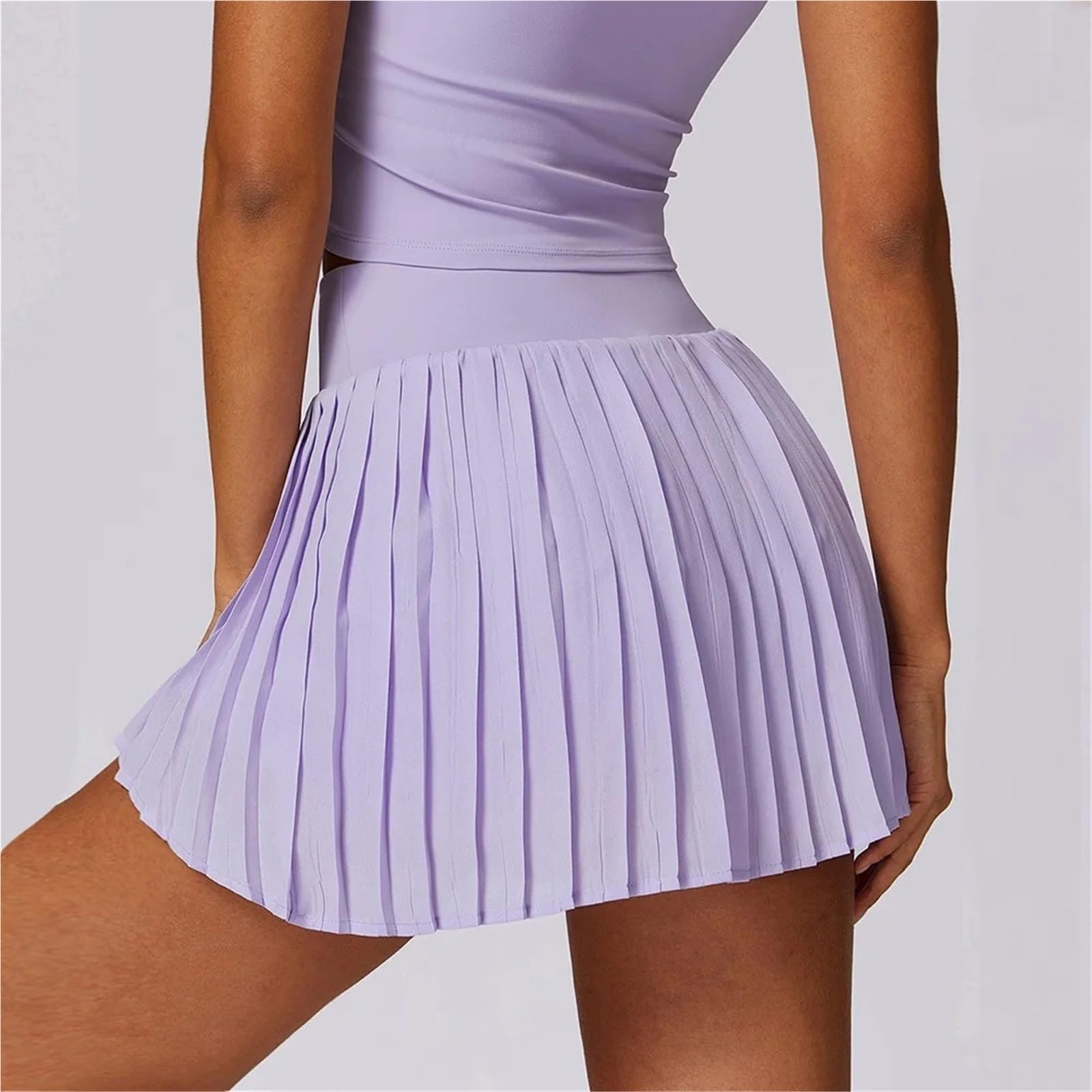 Faldas Deportivas Plisadas de Verano, Elegantes Faldas Tenis for Mujer, Falda pantalón for Correr Cintura Alta para Mujer