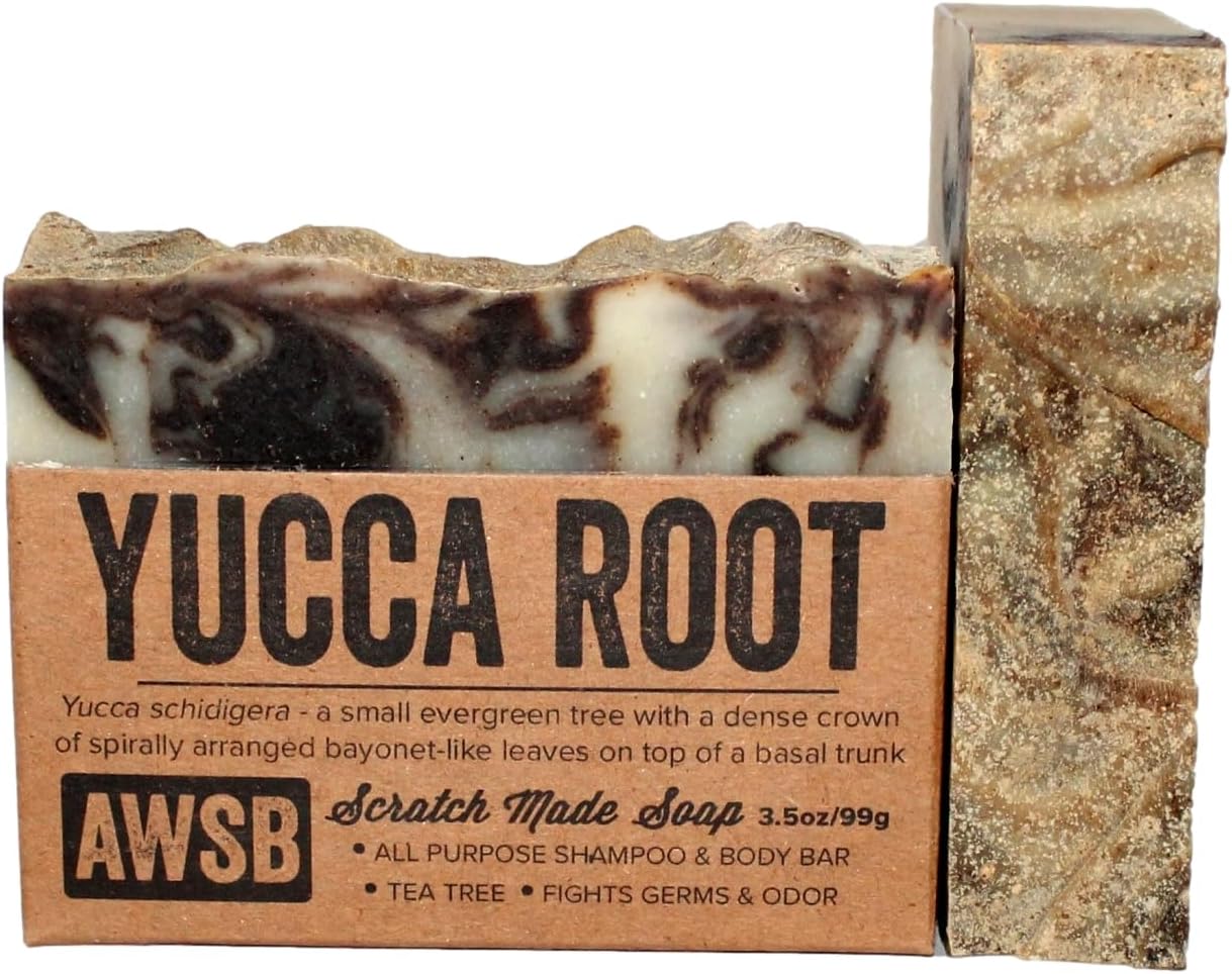 A Wild Soap Bar Yucca Root Shampoo & Body Bar, Tea Tree, 3.5 oz
