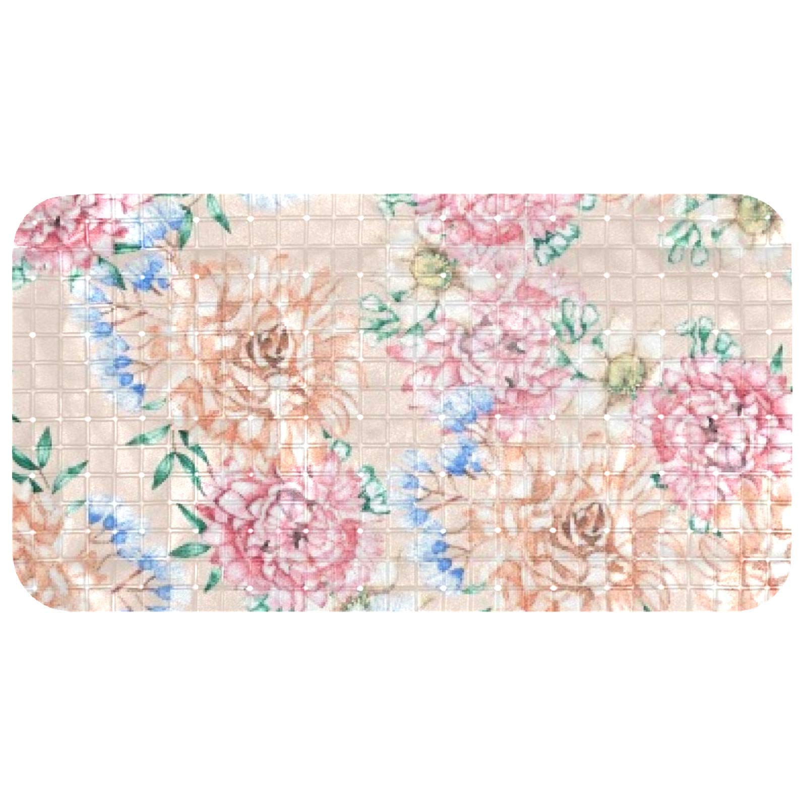 Tapis de bain Bennigiry sans BPA avec ventouses robustes pour un confort durable sous la douche