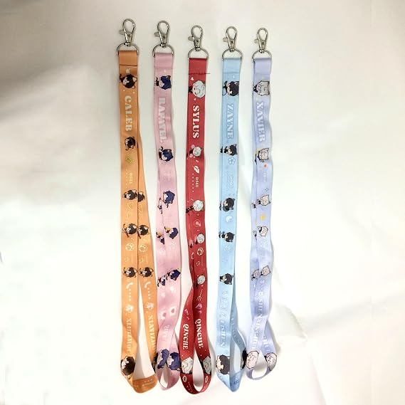 Love and deepspace lanyards for id Badges Sylus Caleb Zayne Rafayel Xavier Funny Work Name Tags Keychain Lanyard Hanging Rope Merch Used for Students, Nurses, and Work permits (Sylus)