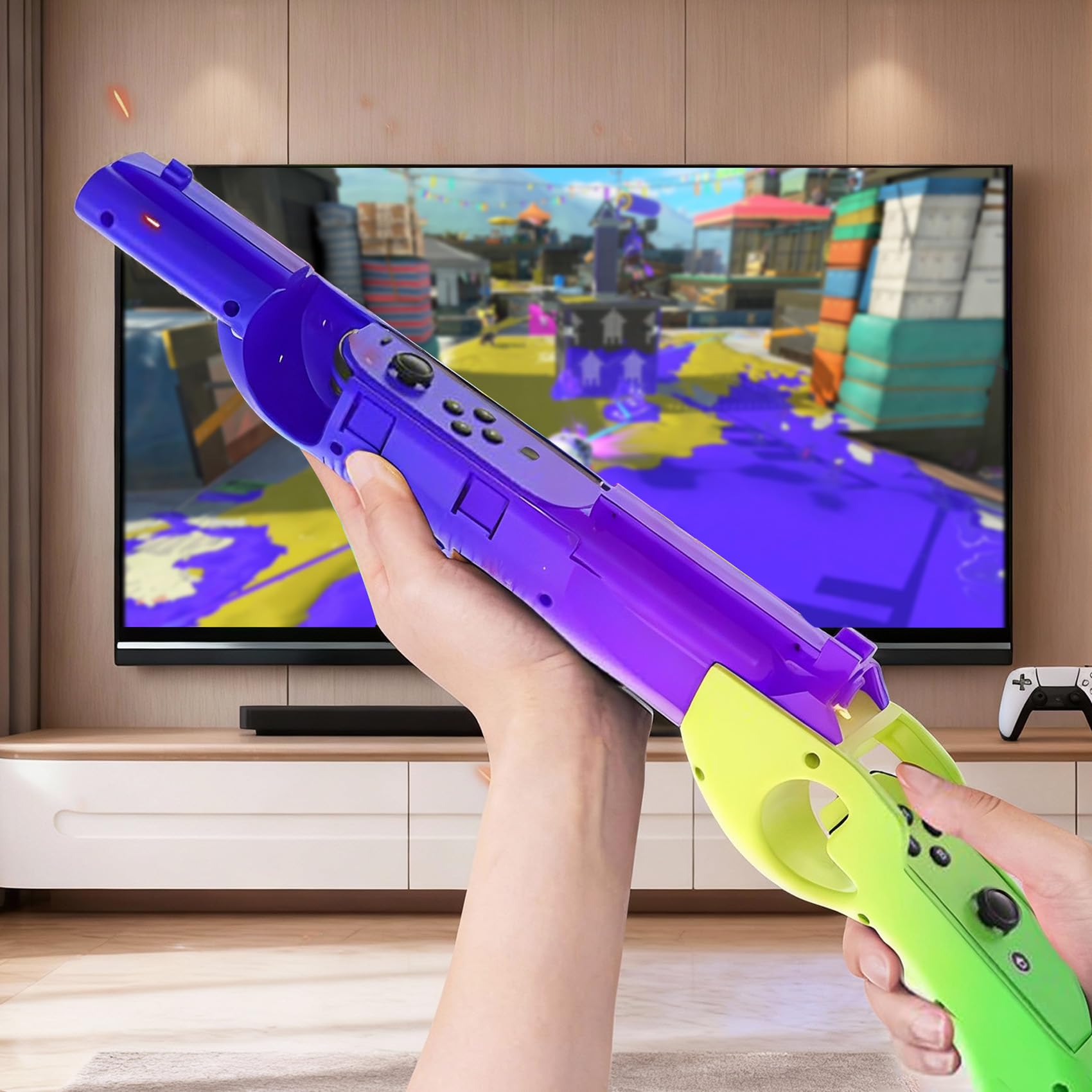 Controller per pistola da gioco Switch/Switch OLED, ricambio per controller per pistola da gioco per Splatoon 3 Shooting Games