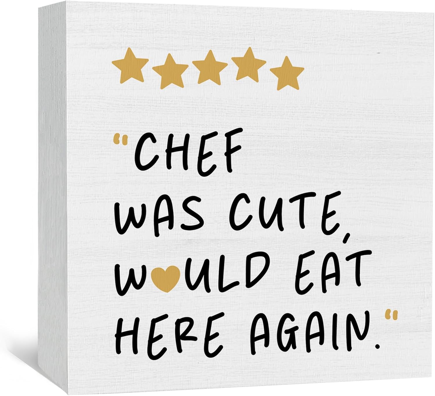 Amazon.com: Nitelat Chef Was Cute Would Eat Here Again Sign, Chef ...