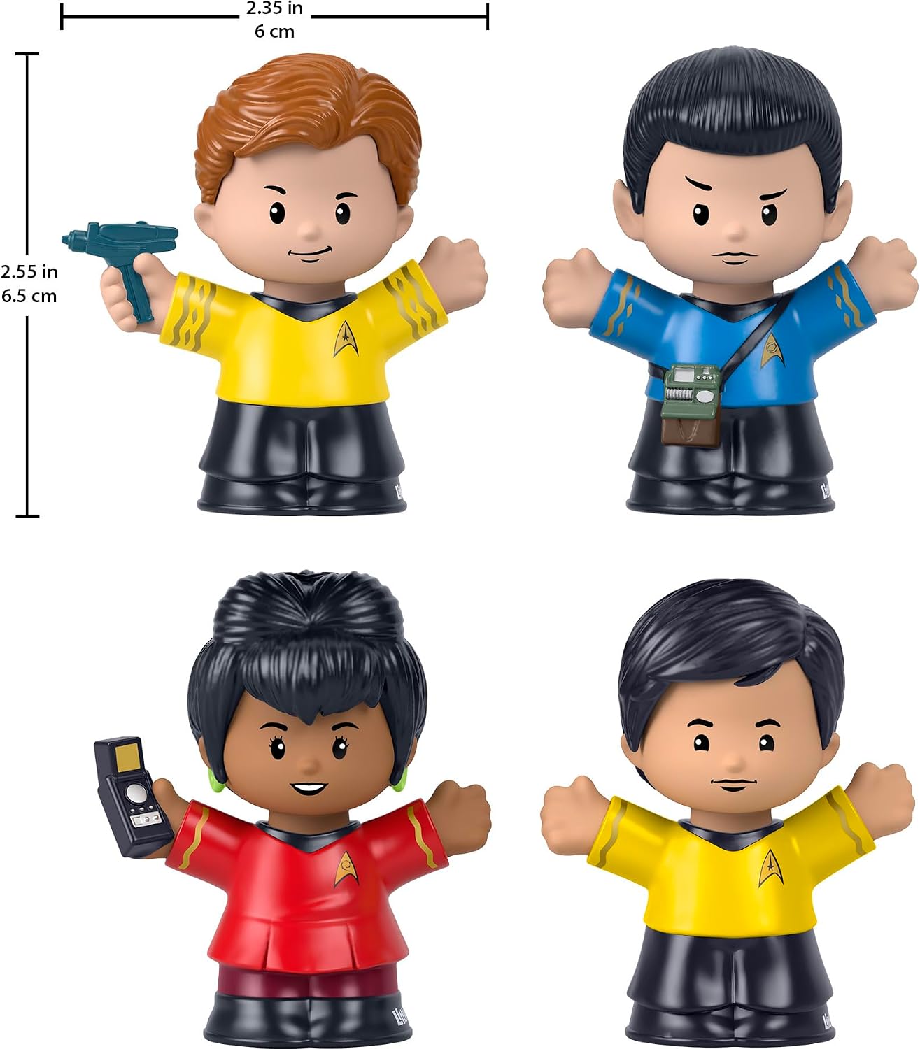 Little People Collector Star Trek TV Series Special Edition Set for Adults & Fans, 4 Figures in Display Package