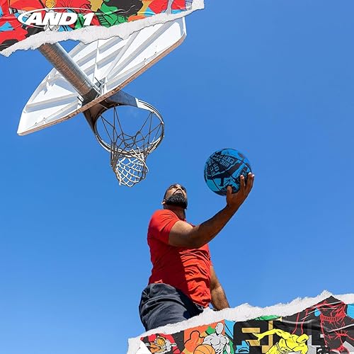 Miniatura 5 de AND1 Street Art - Balón de baloncesto de goma, tamaño reglamentario oficial 7 (29.5 pulgadas), diseño de canal profundo, hecho para interiores y