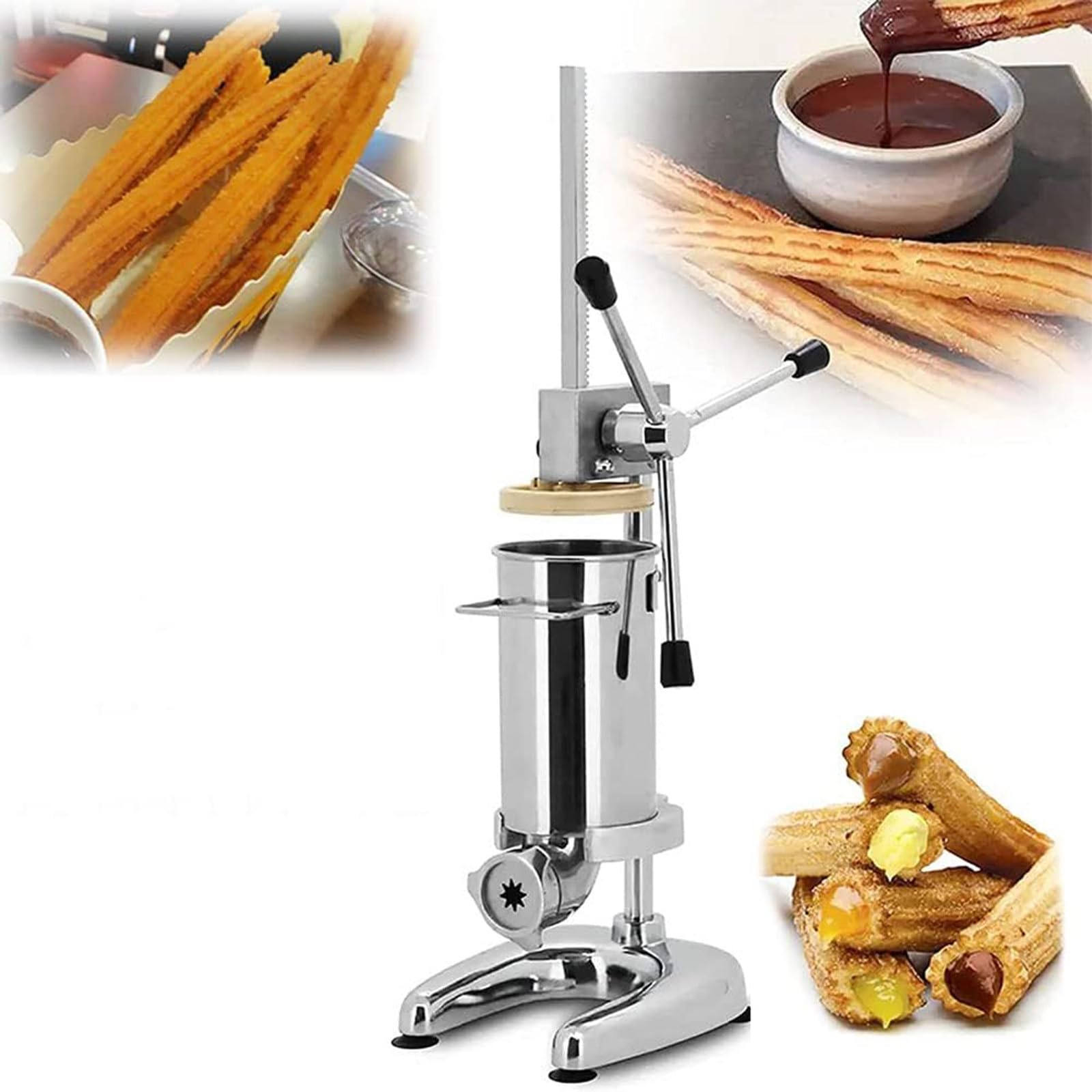 2l 3l Pionowy hiszpański producent, Maszyna ręczna Heavy Duty, Dysze 5szt,Pionowa hiszpańska maszyna do żucia, do restauracji i piekarni,3L