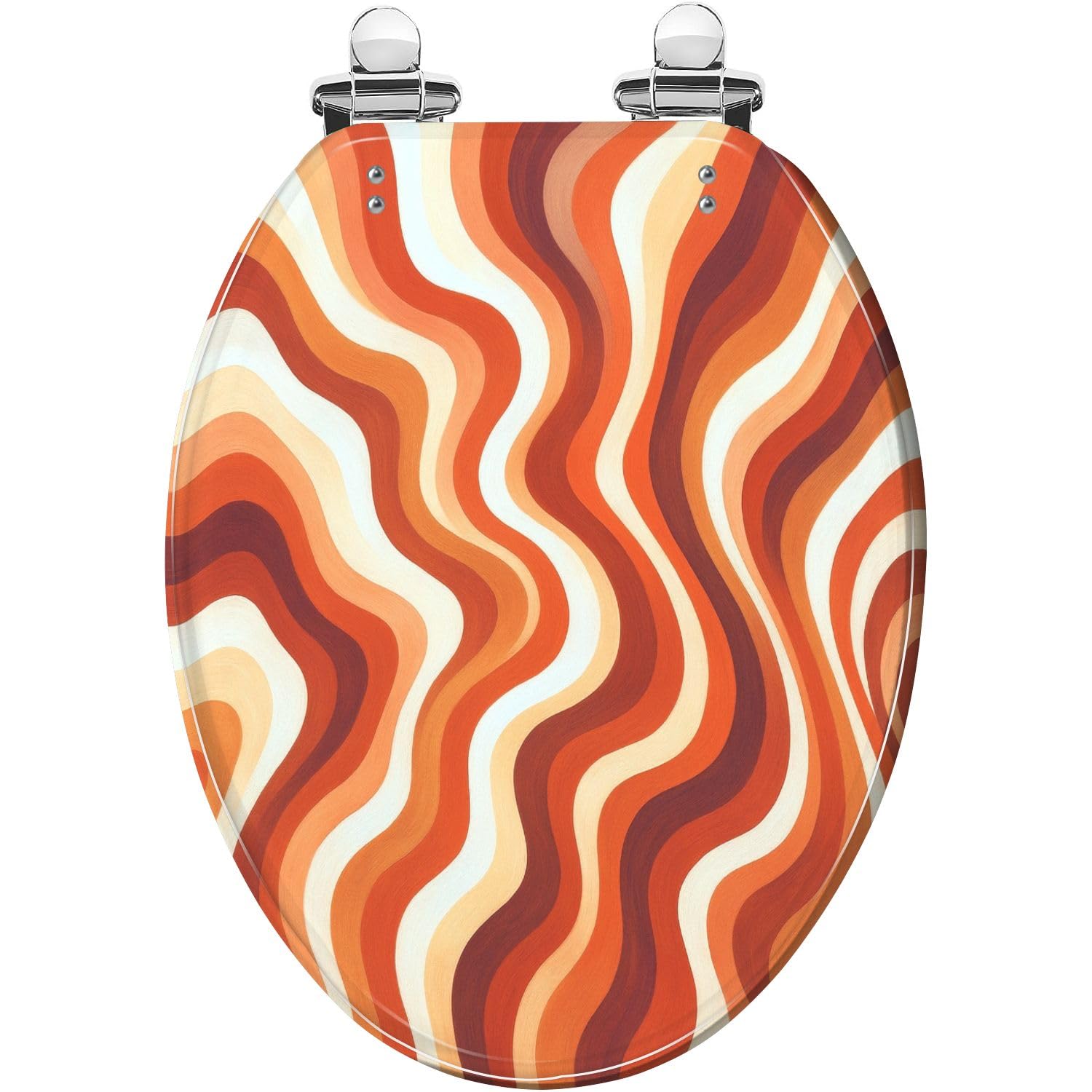 Asiento de inodoro alargado para baño