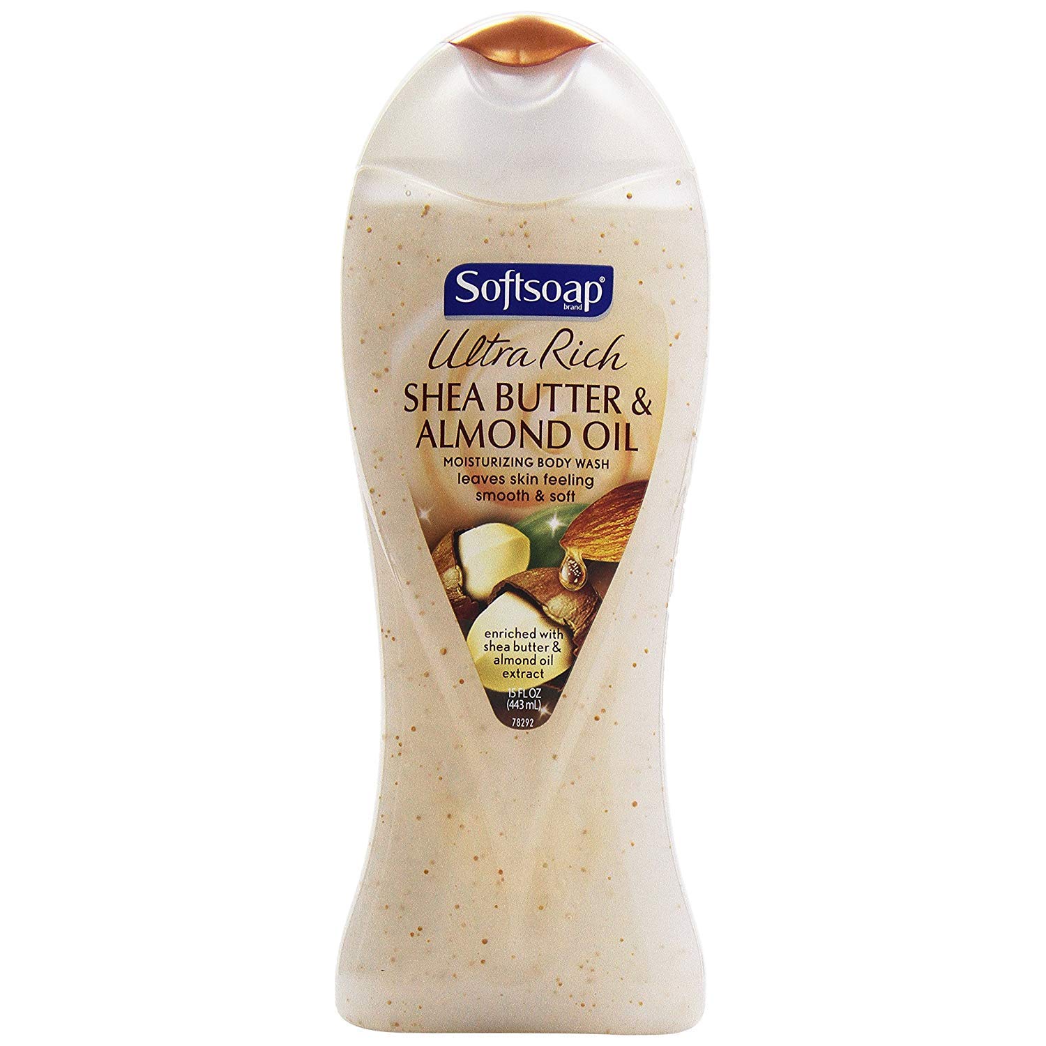 Softsoap Ultra Rich Shea Butter and Almond Oil Moisturizing Body Wash, 15 Fl Oz (Pack of 2)