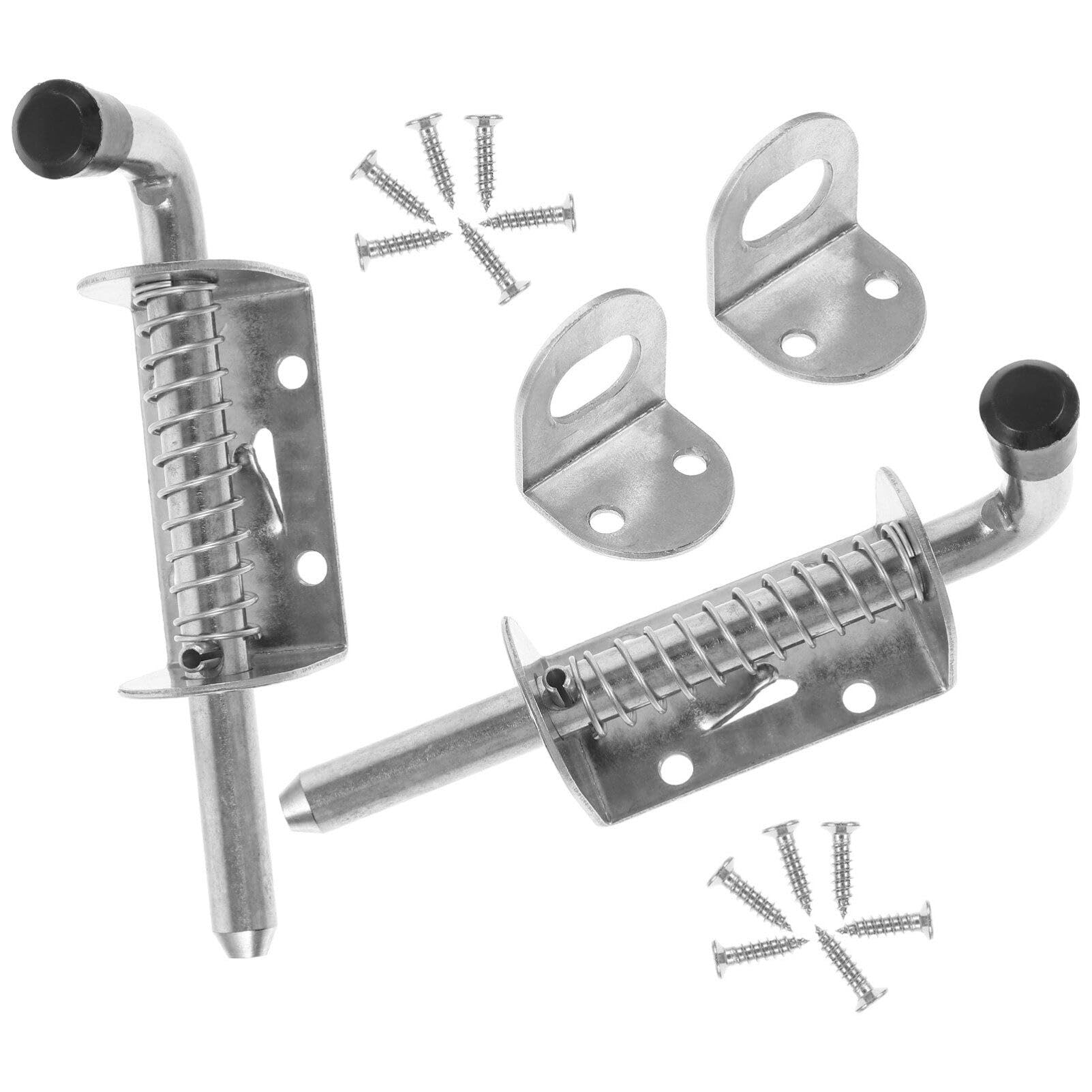 Loquet à Ressort en Acier Inoxydable pour Porte, Lot de 2 Sets de Sets
