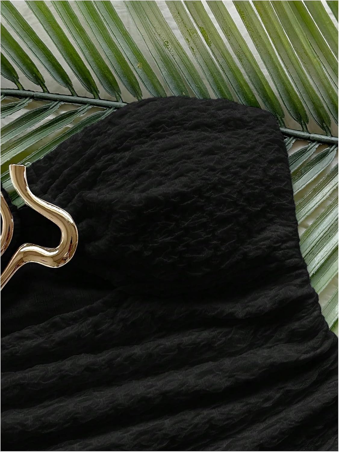 SOLY HUX Women's Summer Tube Tops Strapless Sleeveless Cut Out Ruched Bandeau Y2k Going Out Crop Top Plain Black Medium - Image 3